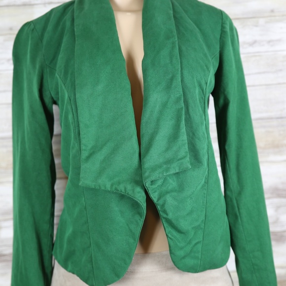 Anthropologie Cartonnier Green Soft Blazer  sz 0 - Picture 3 of 8